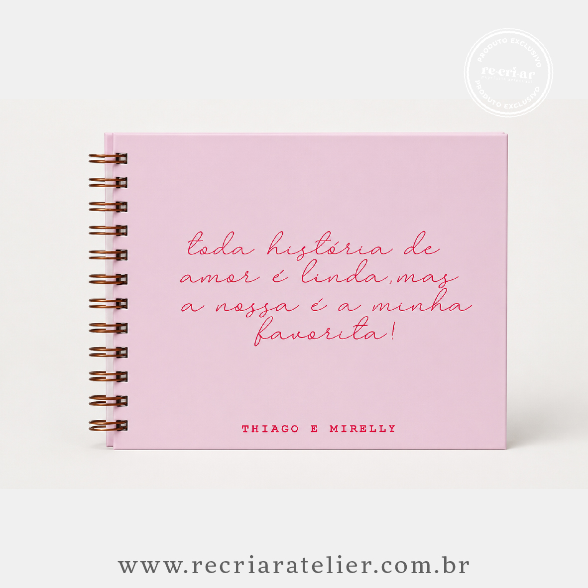 Álbum para fotos ou scrapbook - pequeno | PERSONALIZADO