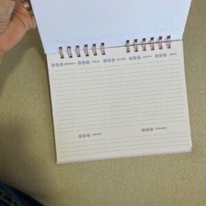 Alternative view of Planner semanal não datado XADREZ ROSA | Pronta entrega, SEM PERSONALIZAÇÃO