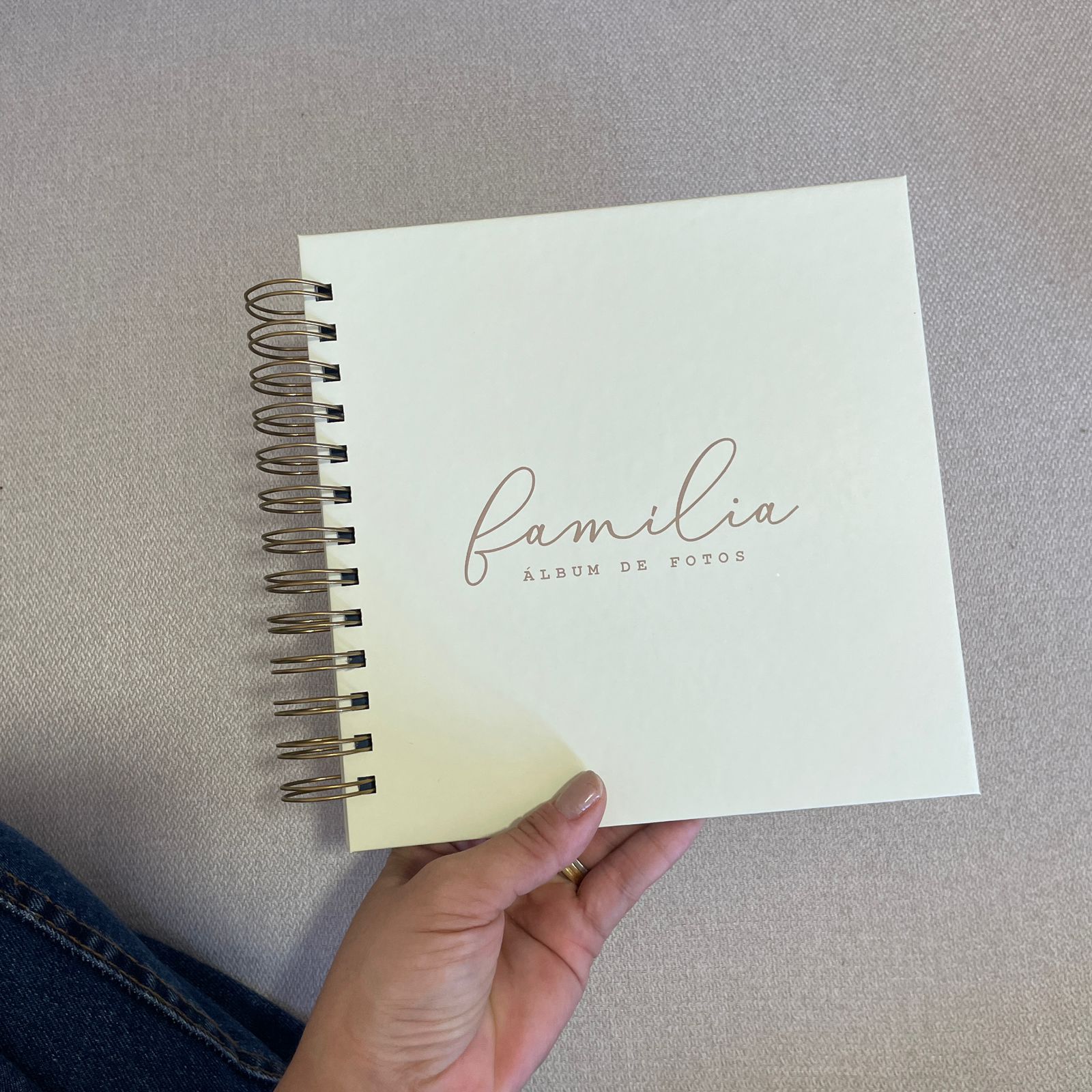 Álbum de fotos médio FAMÍLIA amarelo | Pronta entrega