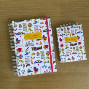 Kit: Planner não datado e bloco de notas Pernambuco | COM personalização