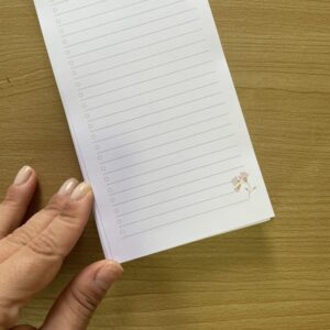 Alternative view of Bloco slim checklist - floresce COTTAGECORE - | sem personalização