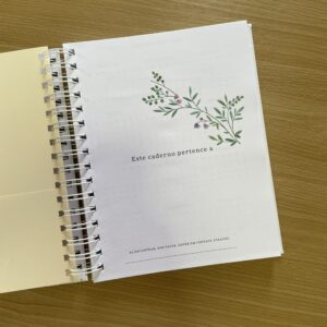 Alternative view of Caderno médio  - A paz COTTAGECORE - | sem personalização