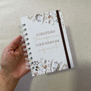 Mini diário da gratidão | sem personalização