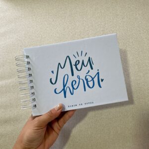 Álbum de fotos pequeno MEU HEROI |sem personalização