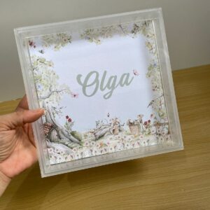 Moldura/quadro em acrílico 20cm x 20cm