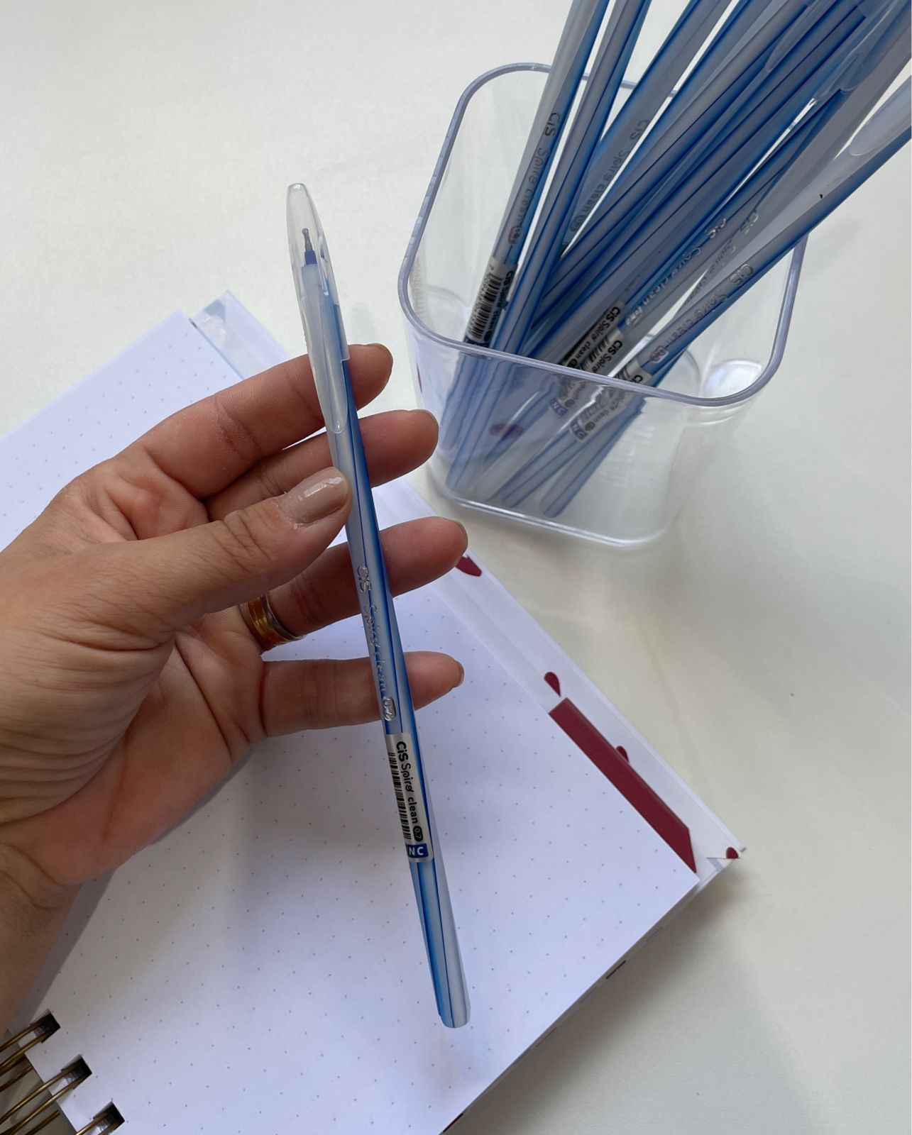 CIS Caneta Esferográfica SPIRO CLEAN Ponta 0.7mm, Azul