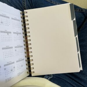 Alternative view of Caderno com divisórias LISTRA MARINHO | sem personalização