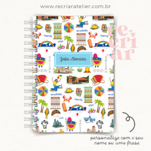 Caderno A5 Pernambuco | COM personalização