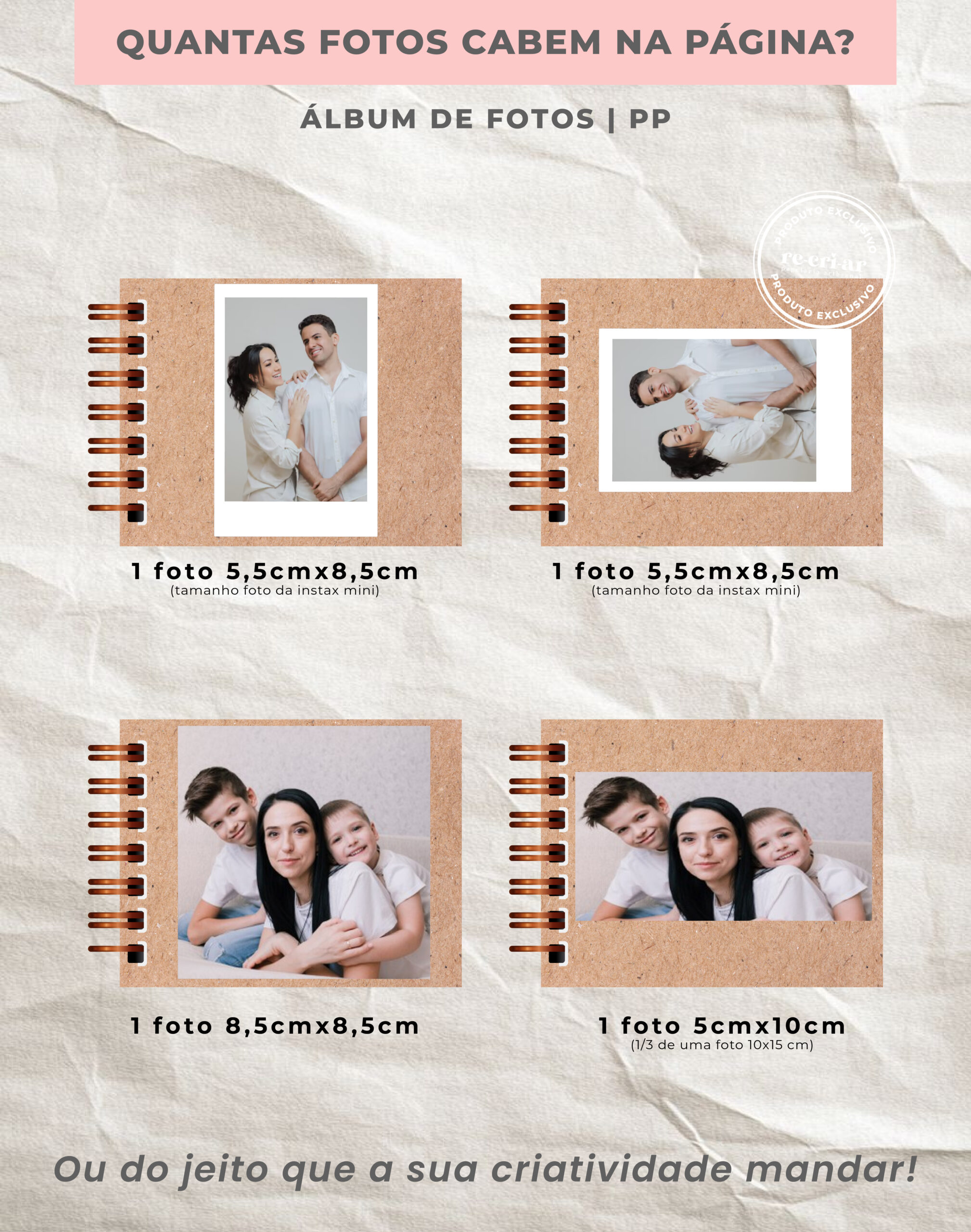 Mini álbum de fotos e/ou scrapbook PP | COM personalização - Imagem 4