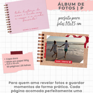 Alternative view of Álbum para fotos ou scrapbook - pequeno | PERSONALIZADO